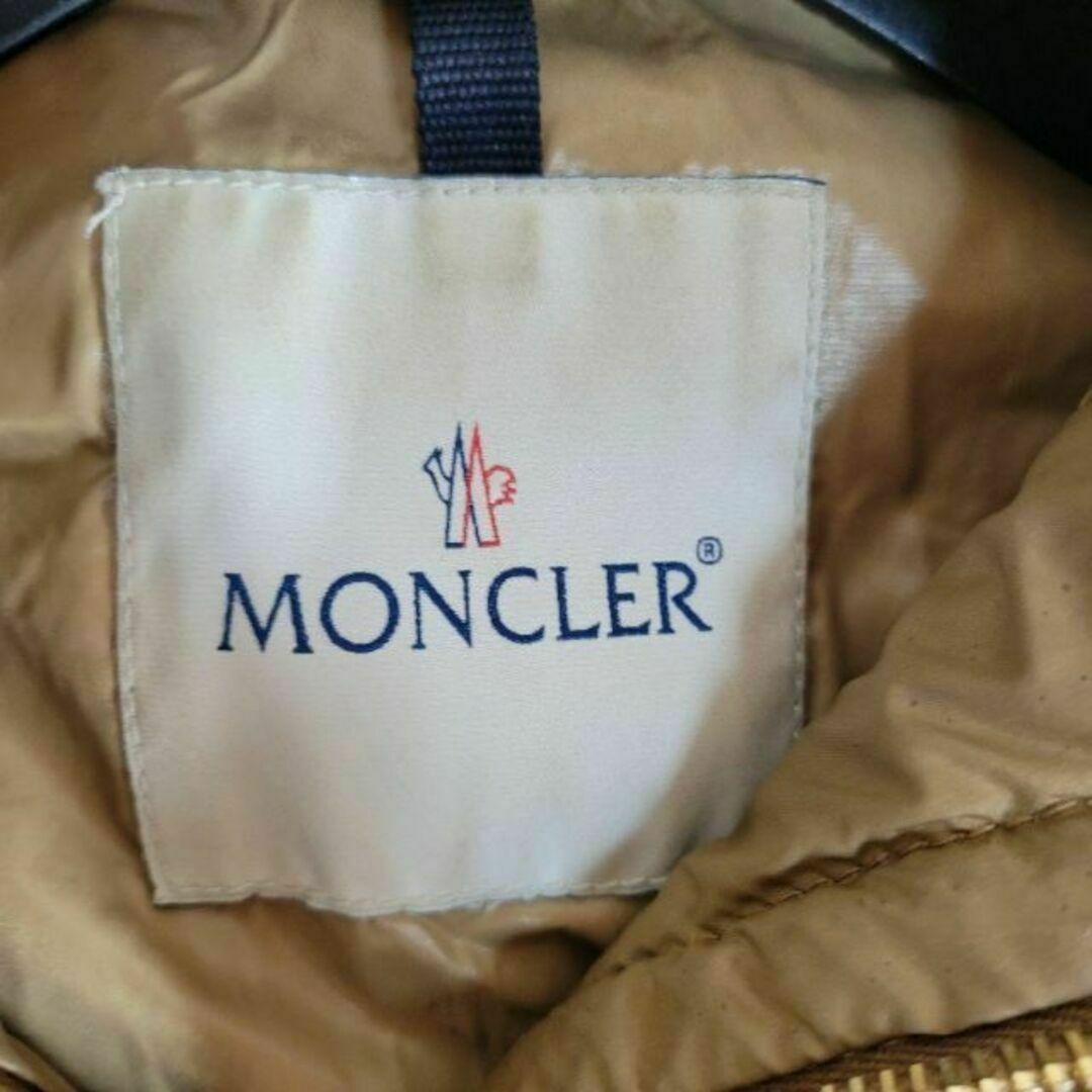 MONCLER - モンクレール ベージュ×ゴールド ロングダウンジャケット