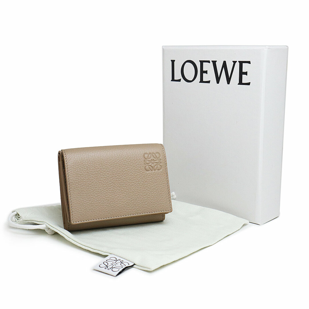 LOEWE 三つ折り財布 ソフトグレインカーフ トライフォールド ウォレット A