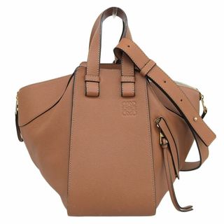 アザー(other)のロエベ LOEWE ハンモックドローストリングスモール 2WAYバッグ ハンドバッグ ショルダーバッグ レザー ブラウン 中古 新入荷 OB1537(ハンドバッグ)