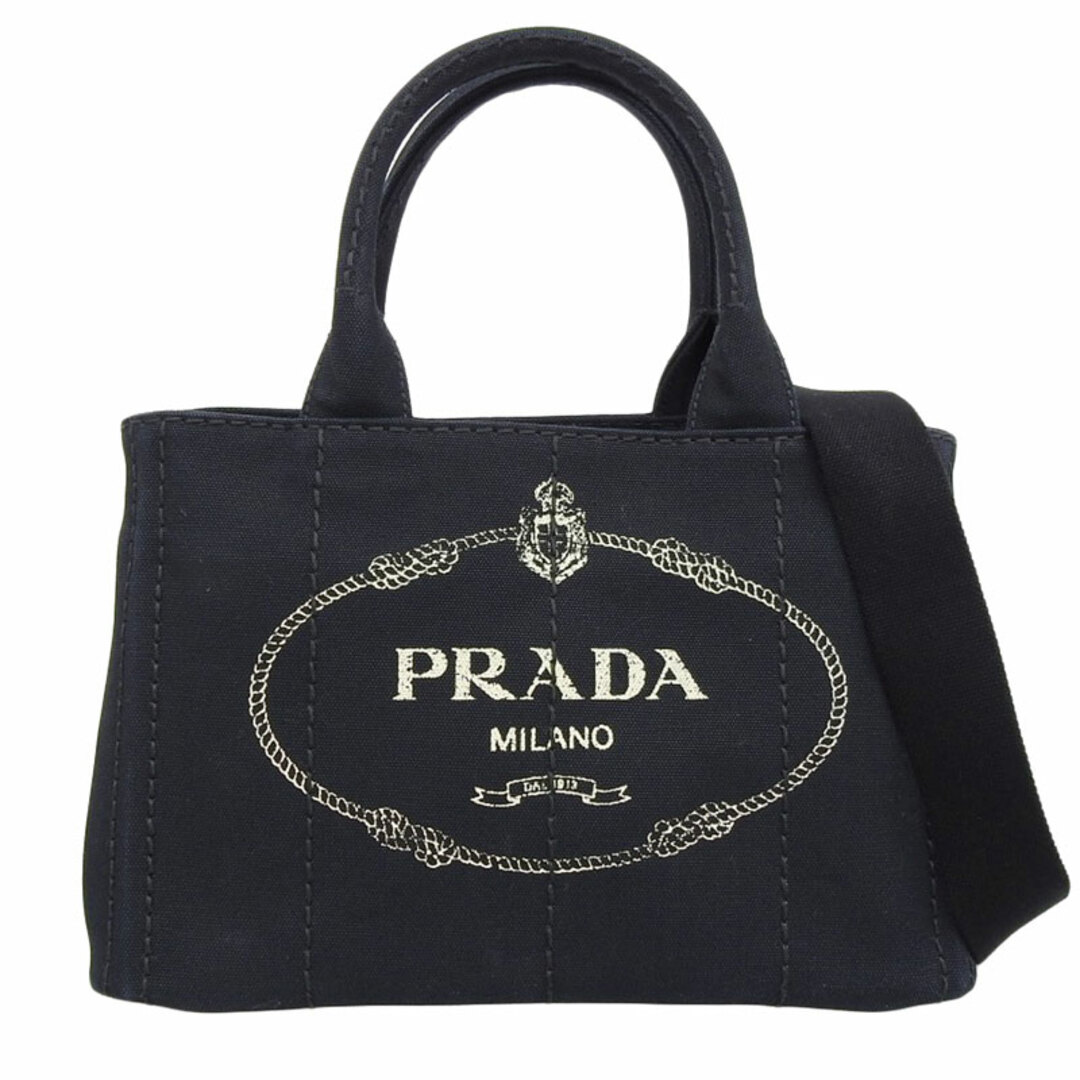 プラダ PRADA カナパ 2WAYバッグ トートバッグ ハンドバッグ キャンバス ブラック 1BG439  新入荷 OB1539