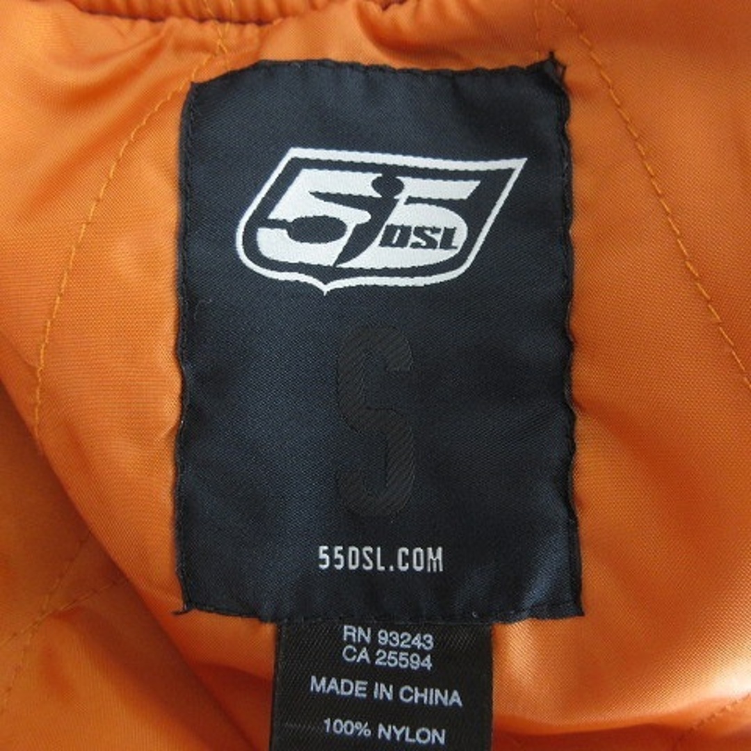 55DSL(フィフティーファイブディーエスエル)の55DSL 中綿ジャケット ブルゾン ジップアップ 長袖 無地 S ボルドー メンズのジャケット/アウター(ブルゾン)の商品写真