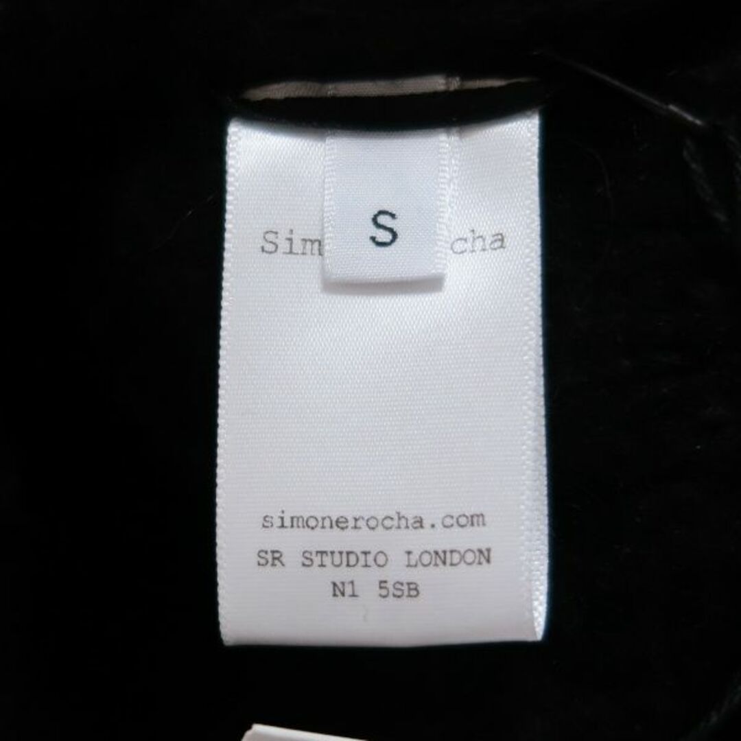 S 新品 Simone Rocha ショート パフスリーブ カーディガン 黒 S 新品 Simone Rocha ショート パフスリーブ カーディガン 黒