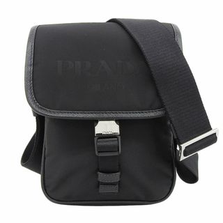 プラダ(PRADA)のプラダ PRADA ショルダーバッグ 斜め掛けショルダー ナイロン レザー ブラック 2VD028 中古 新入荷 OB1543(ショルダーバッグ)