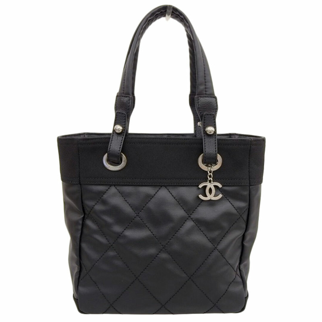 シャネル CHANEL パリビアリッツトートPM トートバッグ レザー キャンバス ブラック A34208 11番台  新入荷 CH0883本商品は一点物です