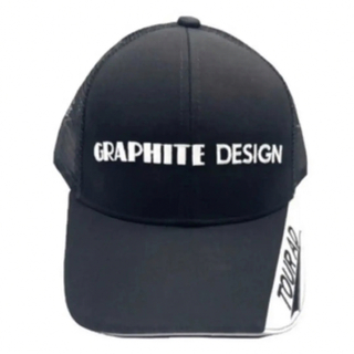 グラファイトデザイン(Graphite Design)の限定品❤️グラファイトデザインTourAD メッシュゴルフキャップ　(ブラック)(キャップ)