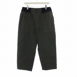 sacai  サカイ 20SS グレンチェッククロップドロングパンツ  3 XLsacai定番の形のパンツです