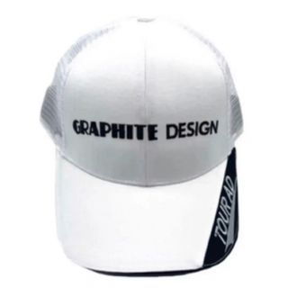 グラファイトデザイン(Graphite Design)の 限定品　グラファイトデザインTourADゴルフキャップ(ホワイト) プロ支給品(キャップ)