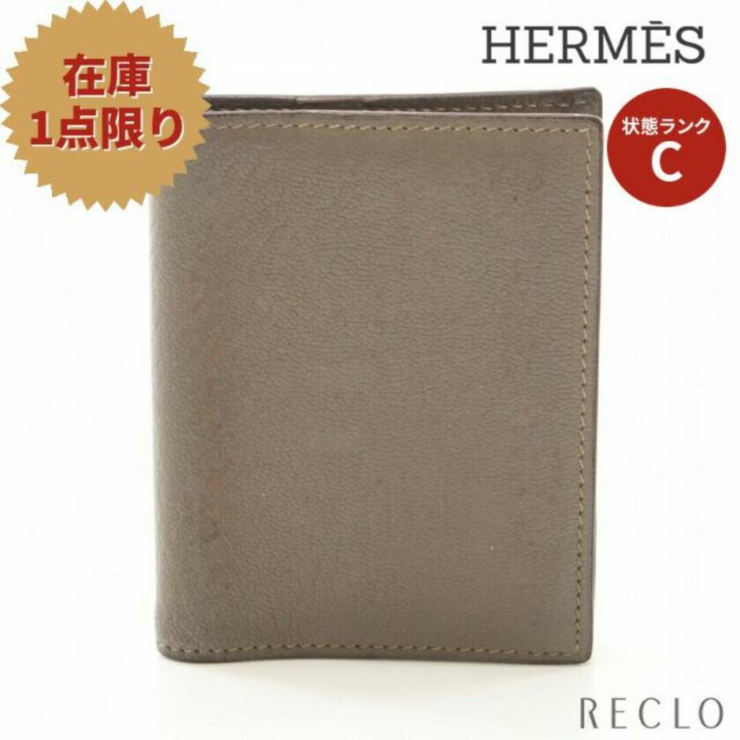 Hermes - アジャンダPM エトゥープ 手帳カバー シェブルミゾル グレー