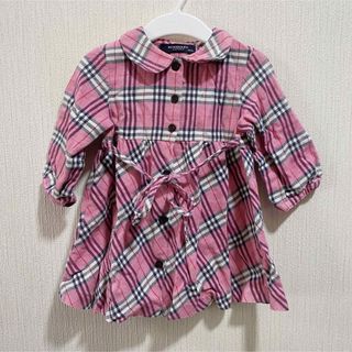 バーバリー(BURBERRY)のBURBERRY ピンクワンピース 80(ワンピース)