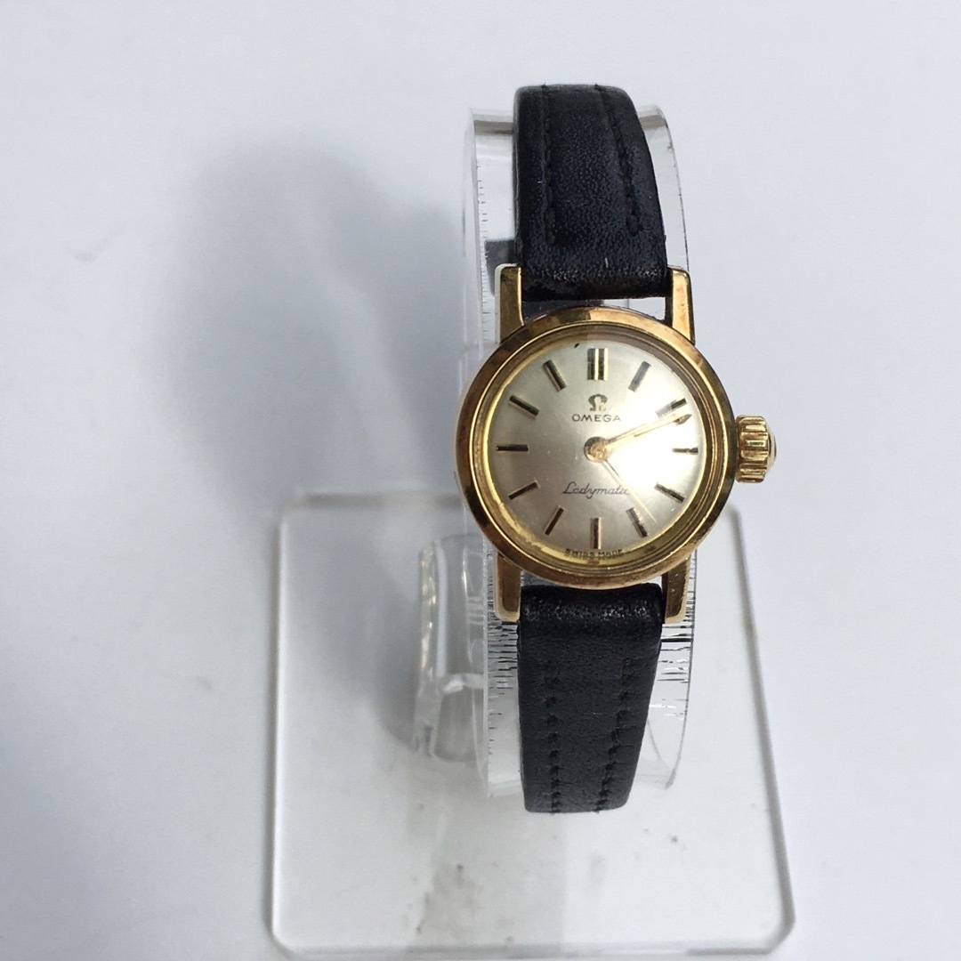オメガ　18金無垢　自動巻稼働品レディマティック　ヴィンテージ  店舗ストックレディース腕時計