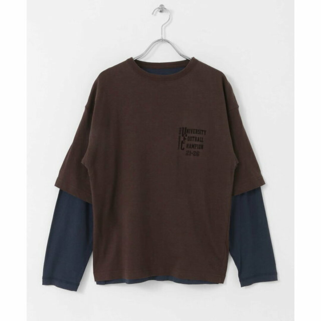 【BROWN×NVY】レイヤードロンTEE