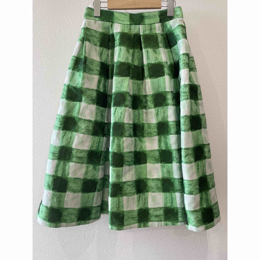 ANAYI(アナイ)のアナイ　ビッグギンガムタック スカート レディースのスカート(ロングスカート)の商品写真