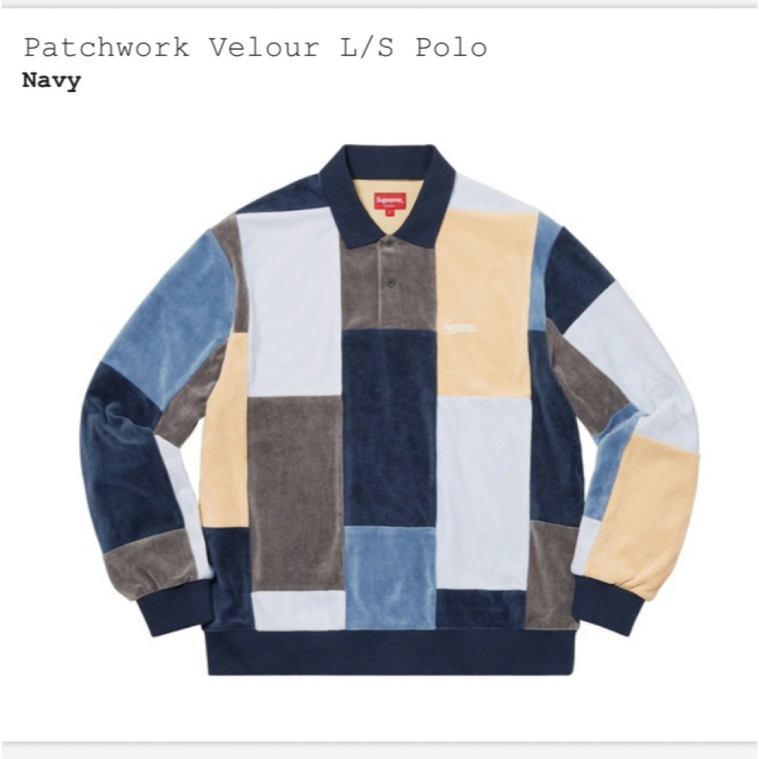 メンズSupreme Patchwork Velour L/S Polo L