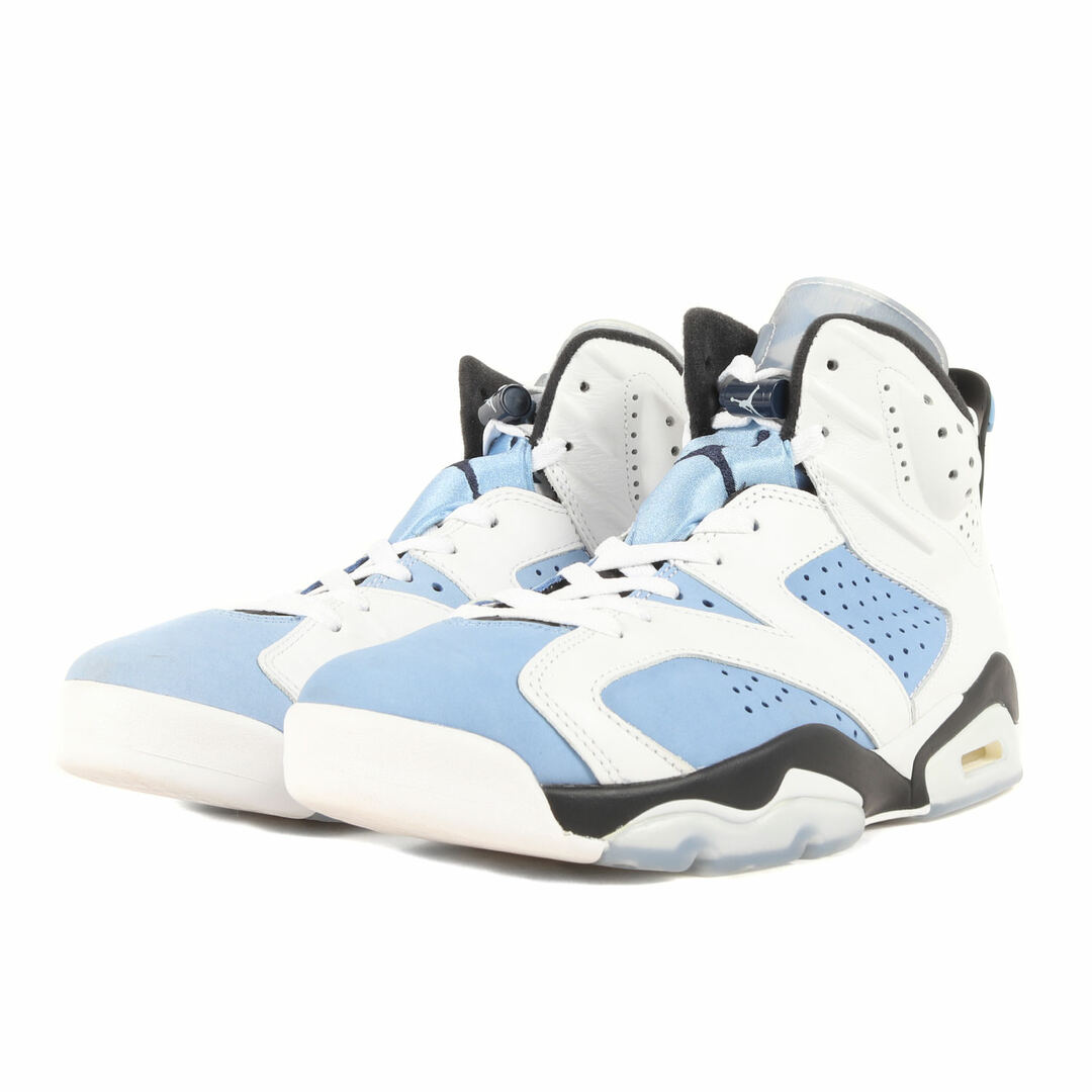 NIKE(ナイキ)のNIKE ナイキ サイズ:27.5cm AIR JORDAN 6 RETRO UNC (CT8529-410) 2020年 エアジョーダン6 レトロ ノースカロライナ大学 ユニバーシティブルー ホワイト US9.5 スニーカー バッシュ バスケット シューズ 靴 【メンズ】【中古】 メンズの靴/シューズ(スニーカー)の商品写真