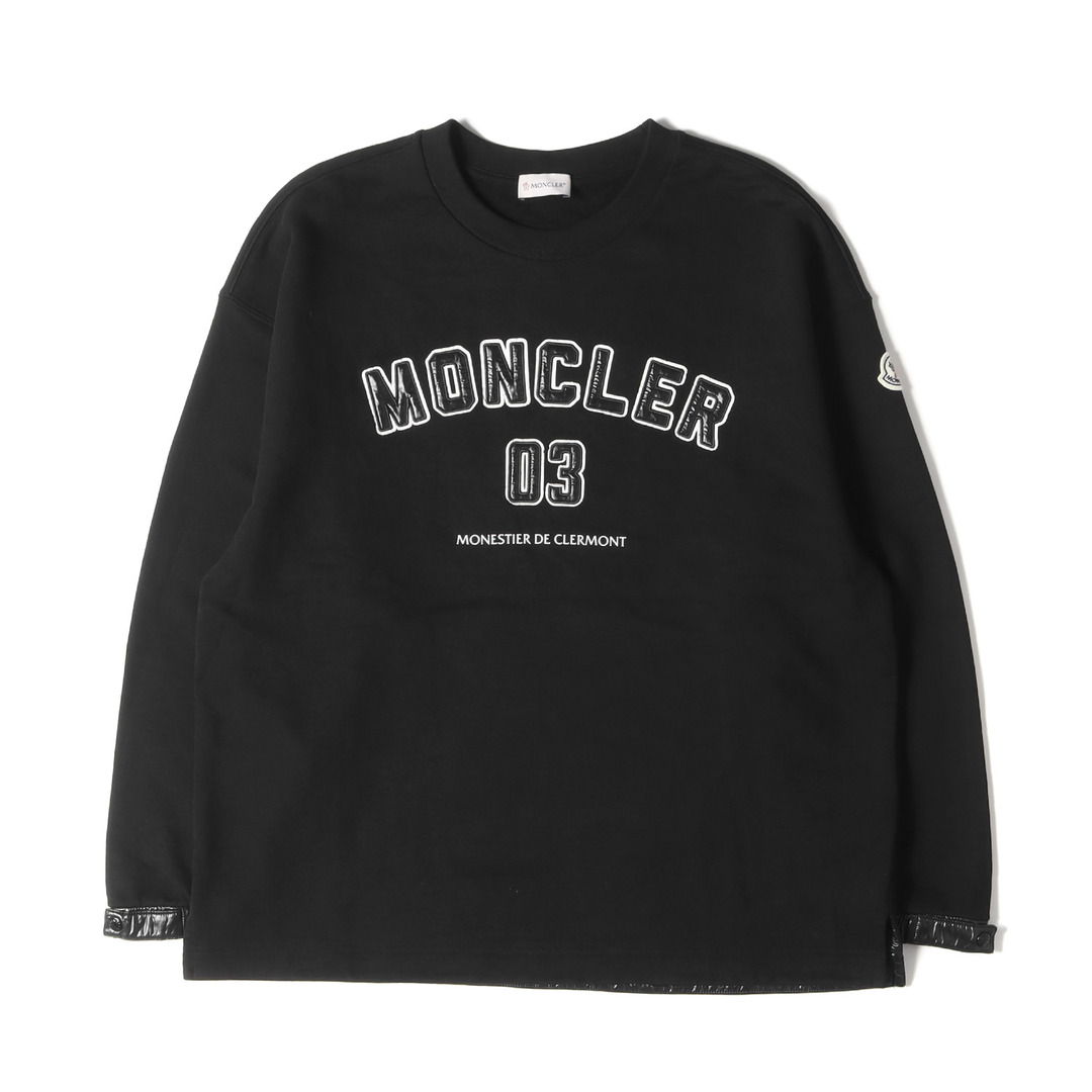 送料無料 54 MONCLER モンクレール 8G00016 809KR ブラック トレーナー スウェット size XL