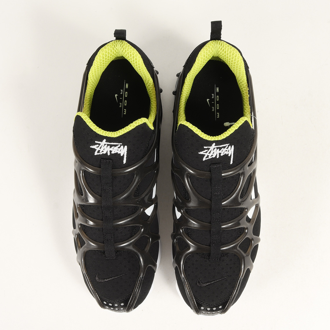 STUSSY ステューシー サイズ:28.5cm 20SS NIKE AIR ZOOM SPIRIDON KUKINI (CJ9918-001) ナイキ エア ズーム スピリドン クキニ ブラック ホワイト US10.5 ローカット スニーカー シューズ 靴 コラボ【メンズ】