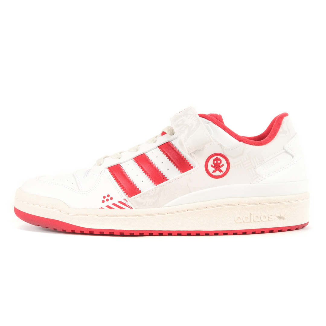 adidas アディダス サイズ:29.0cm 21AW QUICCS TEQ63 FORUM LOW (GW3493) クイックス コラボ フォーラム ロー フットウェアホワイト スカーレット 白赤 US11 ローカット スニーカー シューズ 靴 【メンズ】