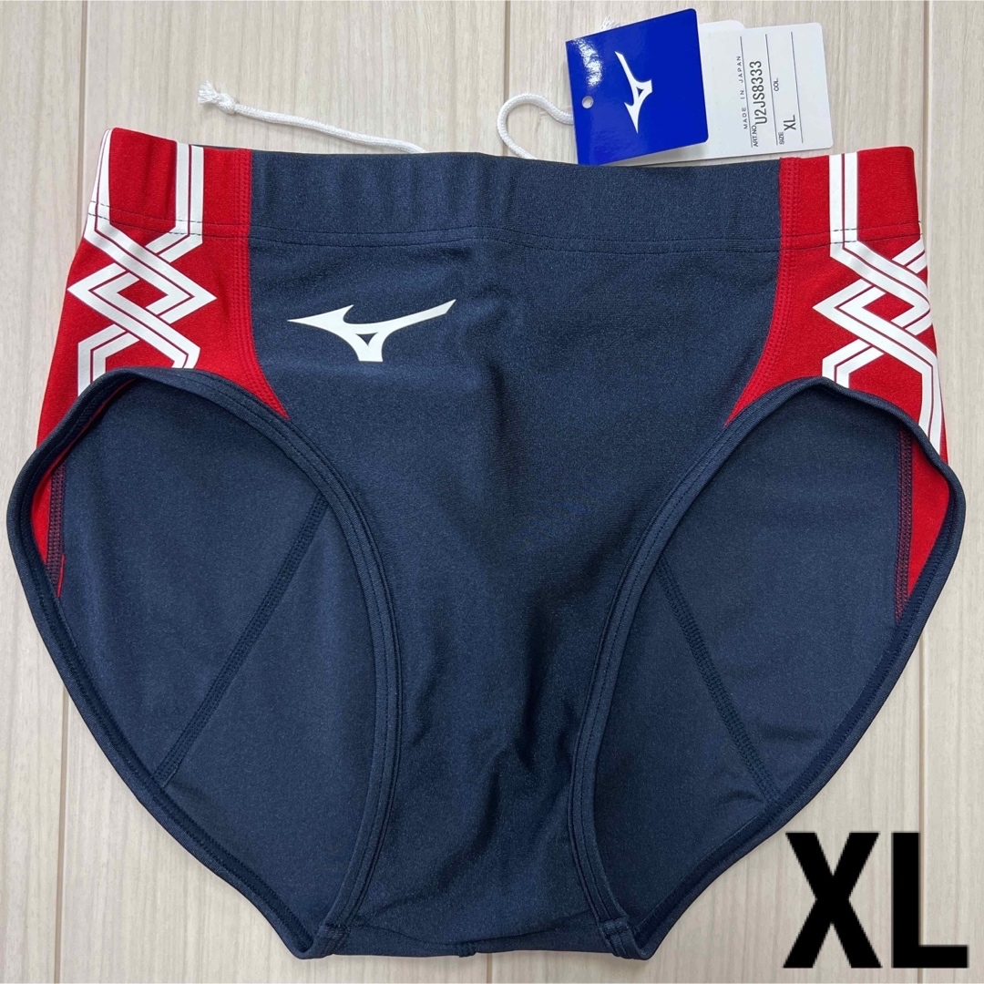 ミズノ　女子陸上レーシングショーツ　XLサイズ　ネイビー×レッド　新品 | フリマアプリ ラクマ