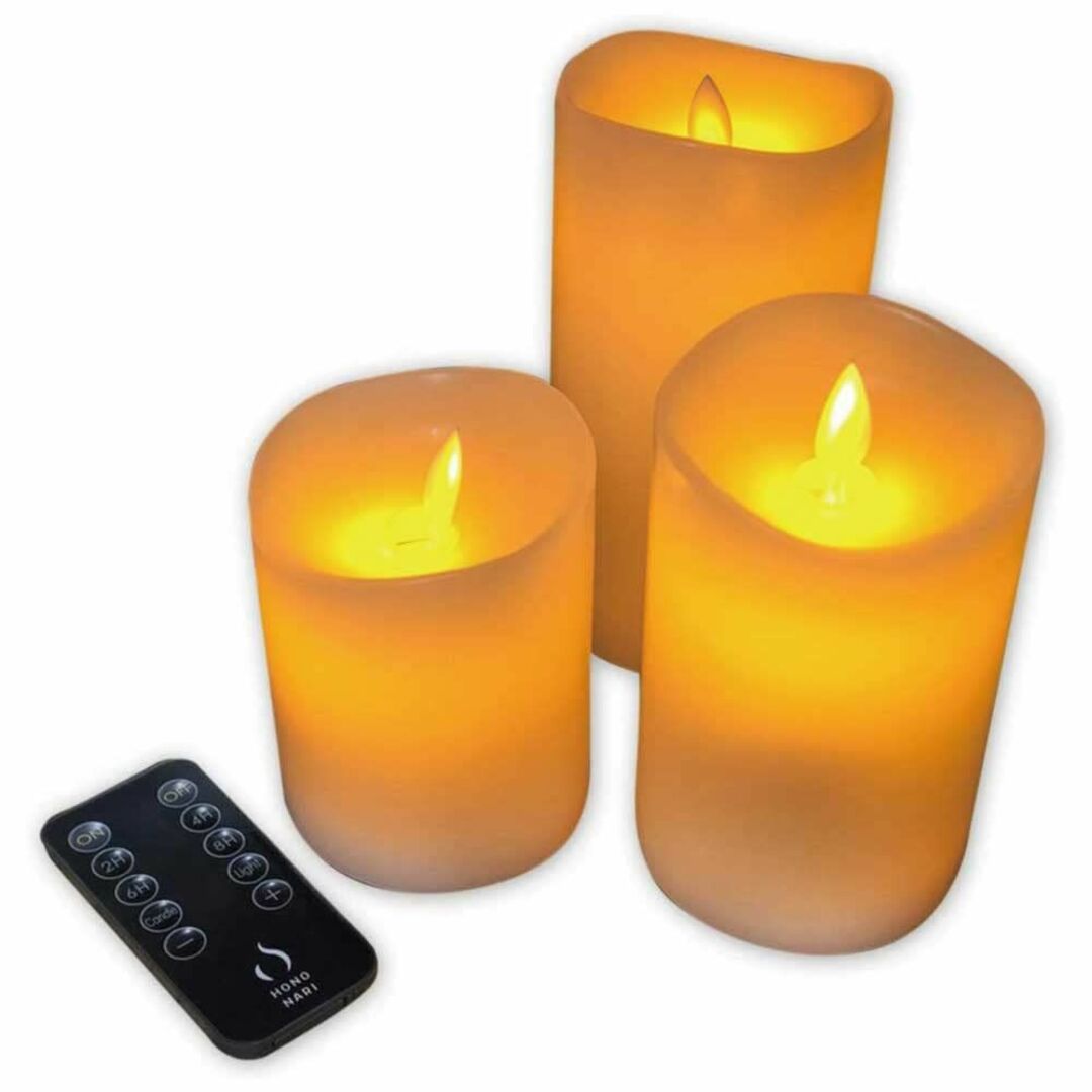 【特価商品】HONONARI LEDキャンドルライト 大中小3点セット 専用リモ | フリマアプリ ラクマ 【人気商品】HONONARI LEDキャンドルライト 大中小3点セット 専用リモ