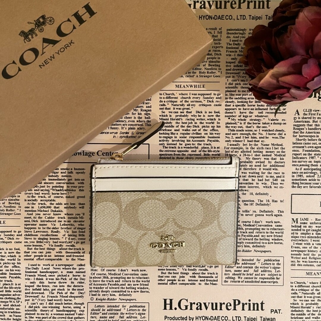 新品・未使用】COACH コイン・パスケース キーリング付き 新品未使用