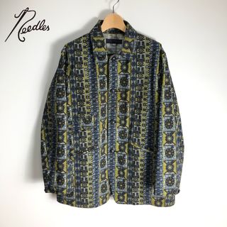 美品　XS needles トラックパンツ　総柄　グリーン　アロー