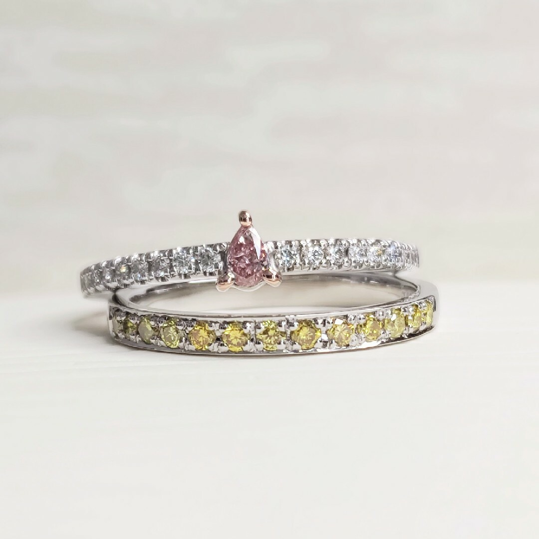 イエローダイヤモンド 💛 エタニティリング レディースのアクセサリー(リング(指輪))の商品写真