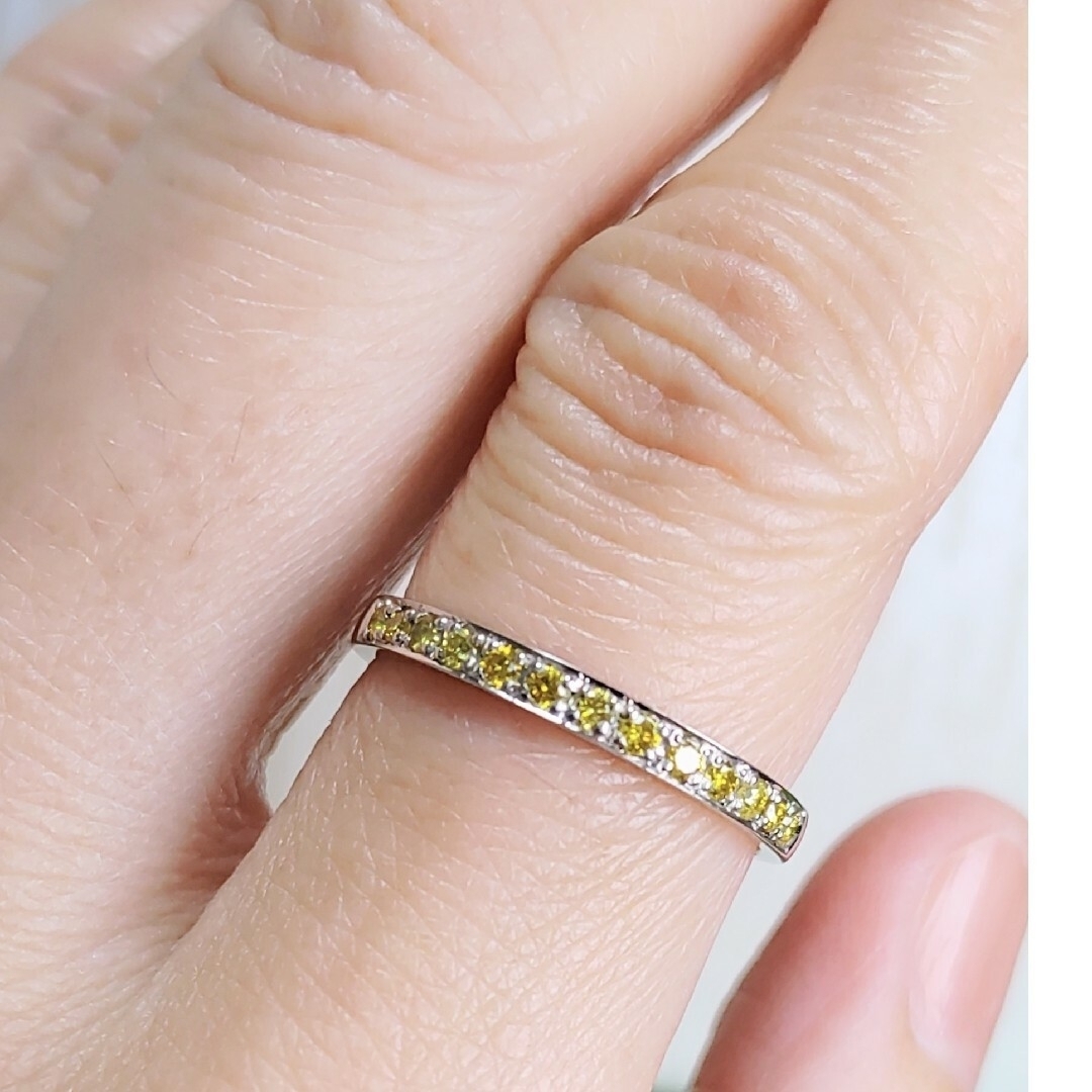 イエローダイヤモンド 💛 エタニティリング レディースのアクセサリー(リング(指輪))の商品写真