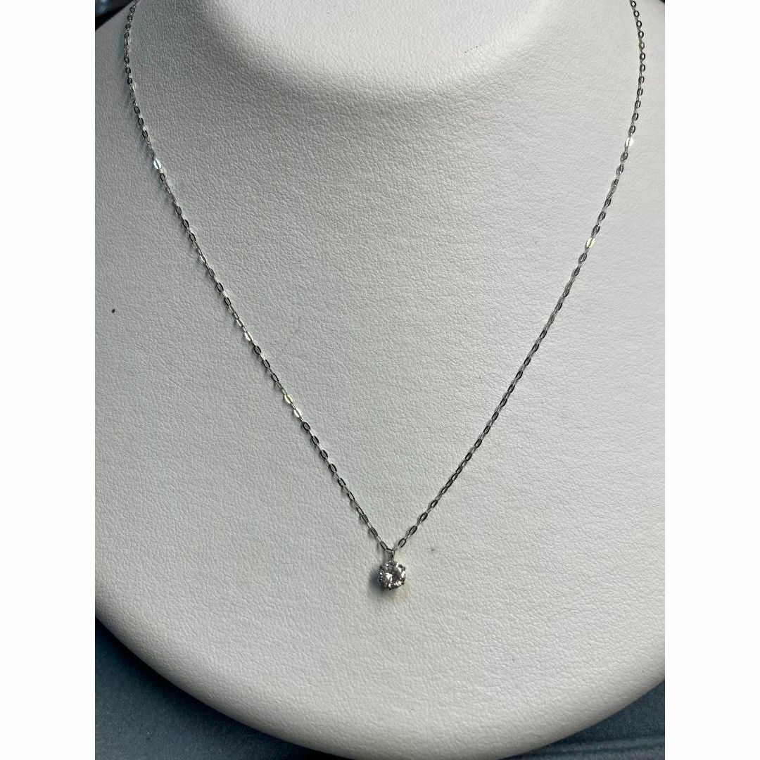 新品未使用 PT 天然ダイヤモンドネックレス D SI2 EX 0.3ct