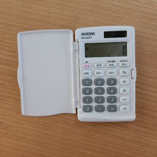 アウロラ(AURORA)のAURORA  カバー付きミニ電卓　HC -145TX(オフィス用品一般)
