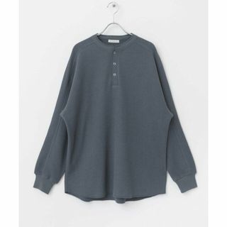 アーバンリサーチドアーズ(URBAN RESEARCH DOORS)の【STEEL BLUE】『UR TECH』 ワッフルヘンリーネック Tシャツ(Tシャツ/カットソー(半袖/袖なし))