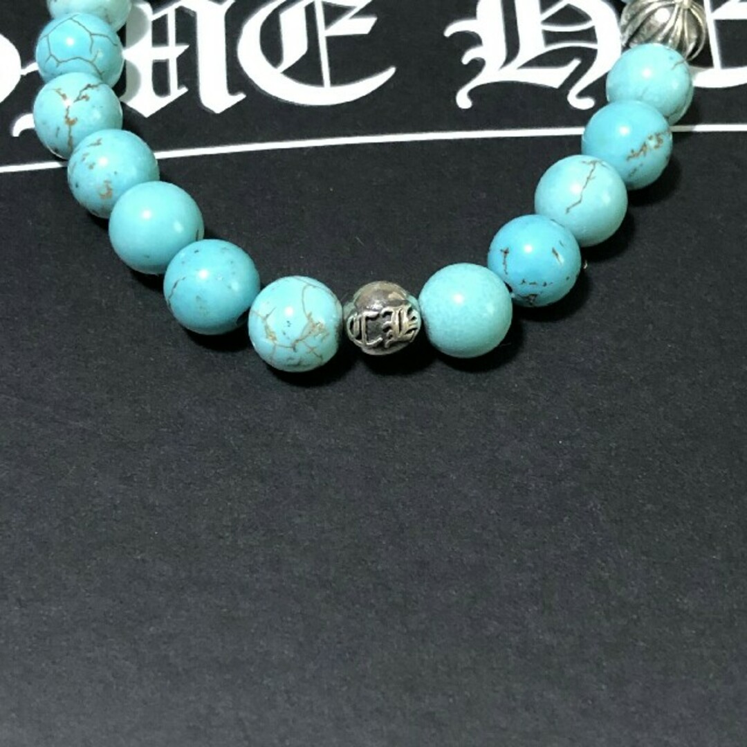 CHROME HEARTS クロムハーツ BEAD 8mmビーズ ターコイズ ブレスレット