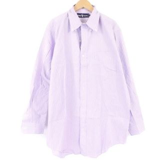 ラルフローレン(Ralph Lauren)の美品 RALPH LAUREN ラルフローレン 長袖ボタンダウンストライプ柄シャツ 1点 パープル L 綿100％ コットン トップス 紫 メンズ AU2024A73 (シャツ)