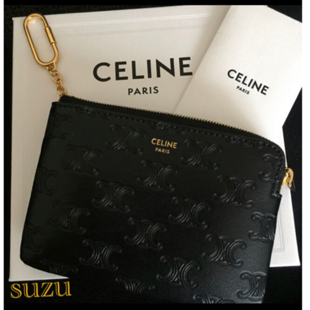 celine   CELINE セリーヌ トリオンフ コイン&キーケース新品・未