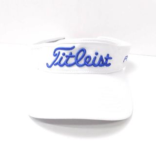 タイトリスト(Titleist)の美品 Titleist タイトリスト HJ1VUP ツアーパフォーマンス サンバイザー 1点 ホワイト フリー (57-59cm) ポリエステル他 ゴルフ スポーツ ヘッドウェア メンズ AY4257C (ウエア)