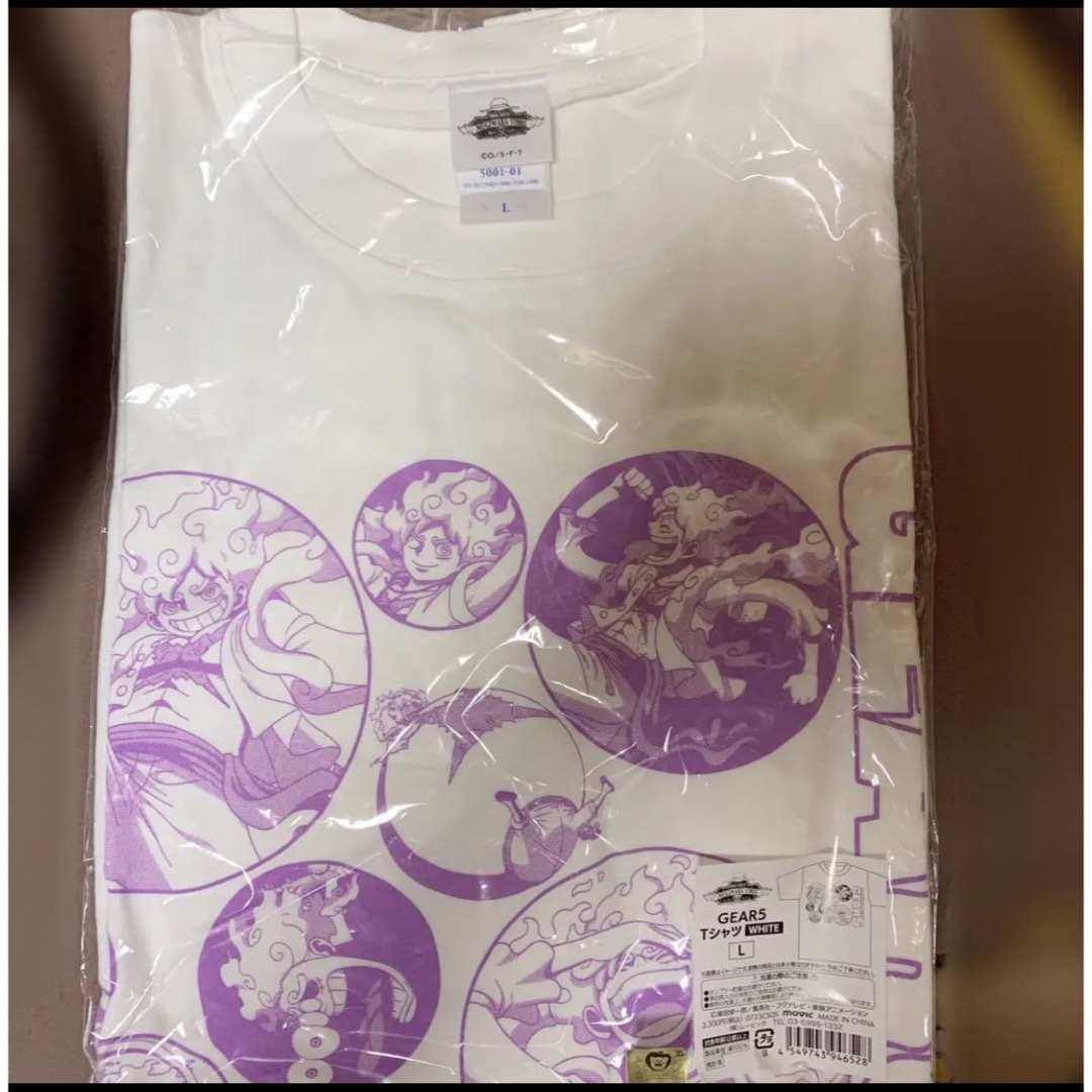 ONE PIECE ロングTシャツ GEAR5ニカ　ブラック L