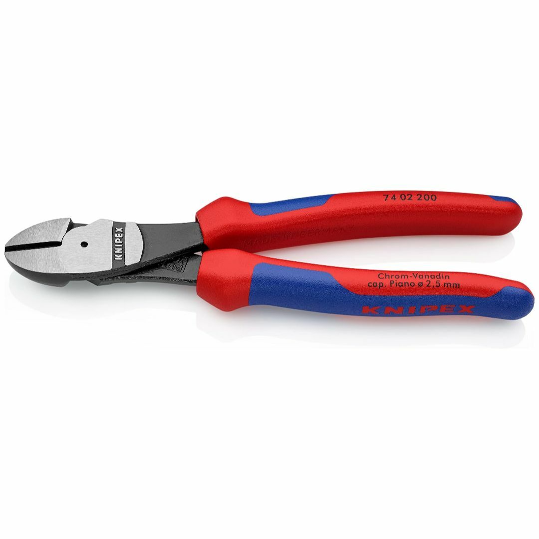 【在庫セール】クニペックス KNIPEX 7402-200 強力型斜ニッパー(硬