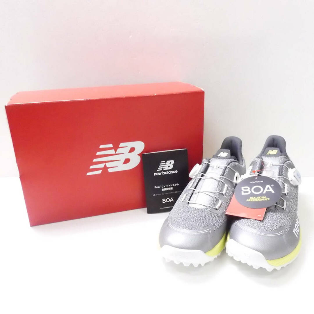 New Balance(ニューバランス)の美品 newbalance ニューバランス MGS1001G FuelCell スパイクレスシューズ 1点 グレー 28 ゴルフ メンズ AY4311C  スポーツ/アウトドアのゴルフ(シューズ)の商品写真