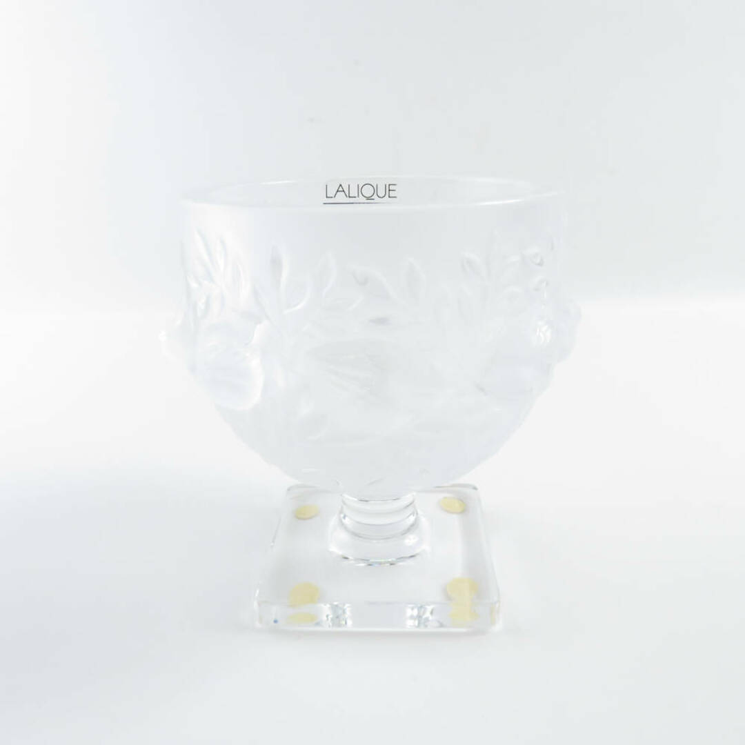 インテリア小物美品 LALIQUE ラリック Elisabeth Vase エリザベート ベース 1点 クリア 花瓶 花びん インテリア オブジェ SY6865G