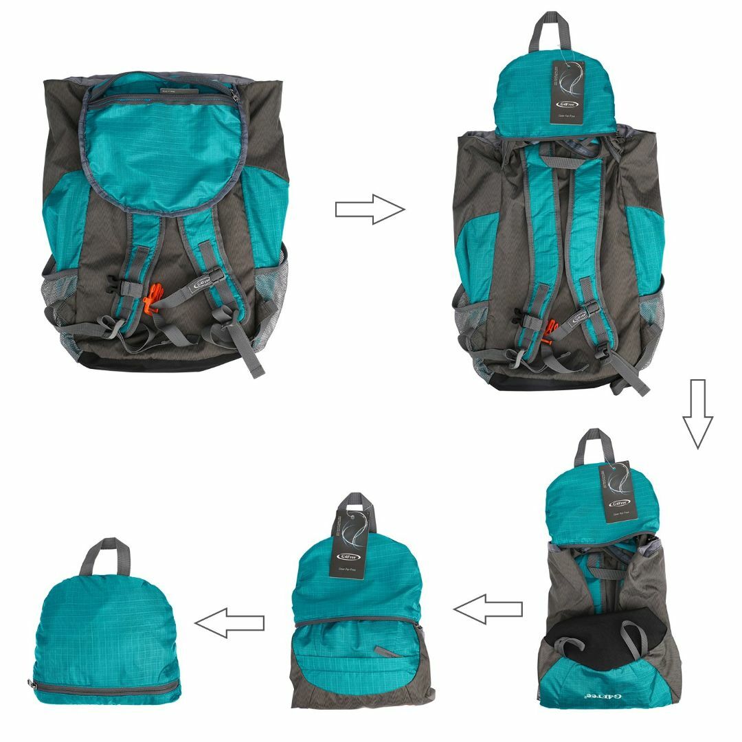 [G4Free] 超軽量 折畳みバッグ 登山リュック 40l/45l 大容量 防045kg容量