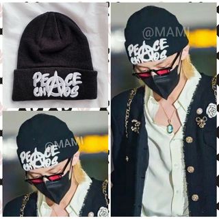 ピースマイナスワン(PEACEMINUSONE)の♥️PEACE CHAOS ニットキャップ ♥️ G-DRAGON  ニット帽(ニット帽/ビーニー)