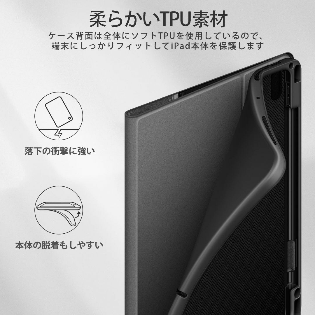 【新着商品】KingBlanc iPad Air 5 ケース 2022 (第5世 7