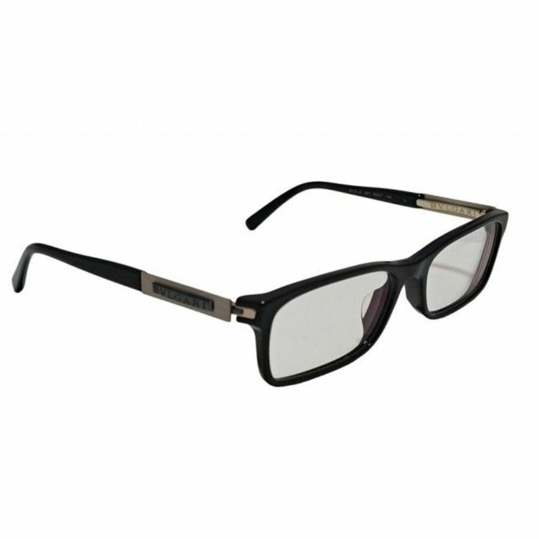 BVLGARI(ブルガリ)のブルガリ メガネフレーム 眼鏡 メガネ フレーム めがね メンズ ブラック 黒 レディースのファッション小物(サングラス/メガネ)の商品写真