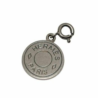 【HERMES】エルメス セリエ チャーム 金属製×シェル シルバー レディース ペンダントトップ