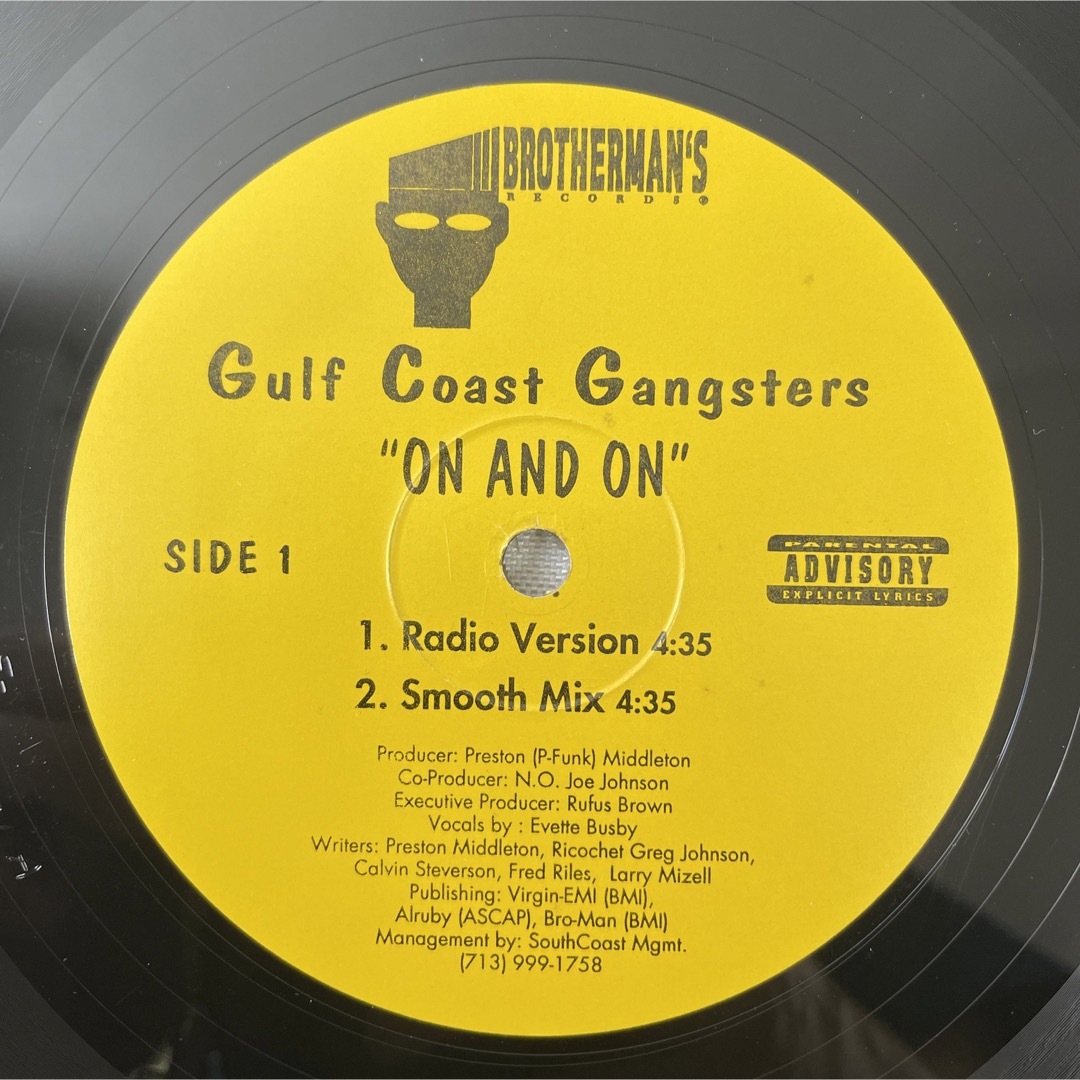 Gulf Coast Gangsters / On And On【12"】