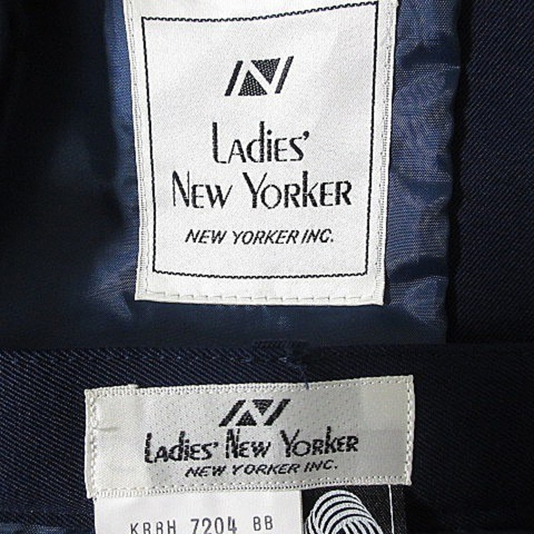 ニューヨーカー スーツ セットアップ ジャケット スカート ミモレ丈 7 紺 7