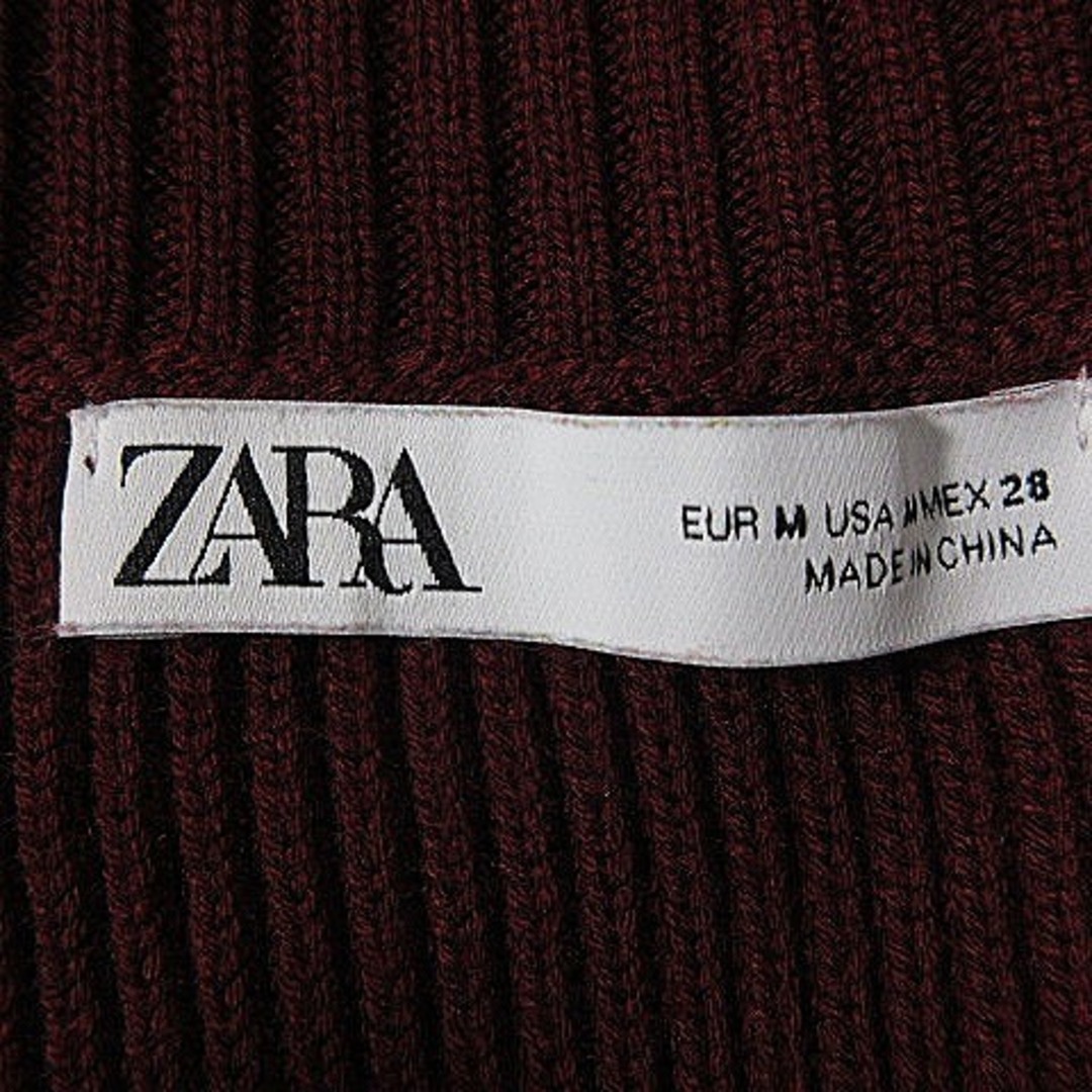 ZARA - ザラ ニット セーター ベスト ノースリーブ Vネック クロップド