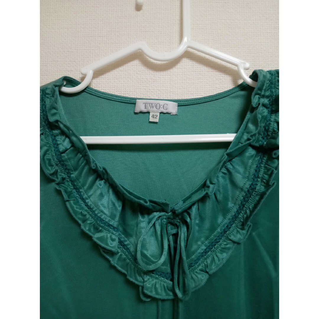 トゥーシー　TWO:C　XL　42　七分袖 レディースのトップス(Tシャツ(長袖/七分))の商品写真