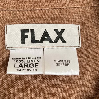 FLAX フラックス リネン100% リトアニア製 シャツジャケット ショップ