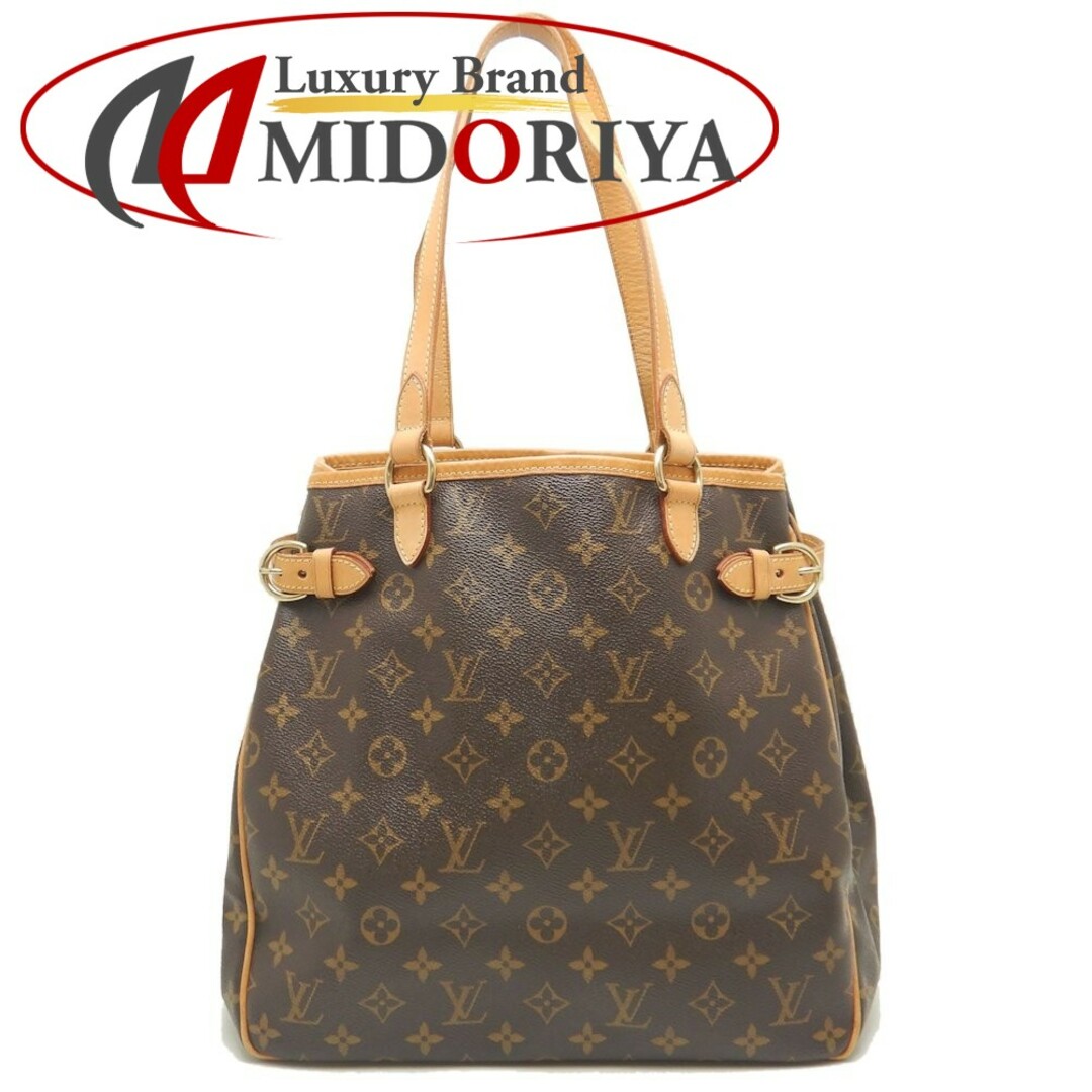 LOUIS VUITTON ルイヴィトン モノグラム バティニョールヴェルティカル M51153 トートバッグ ブラウン/250969保存袋備考