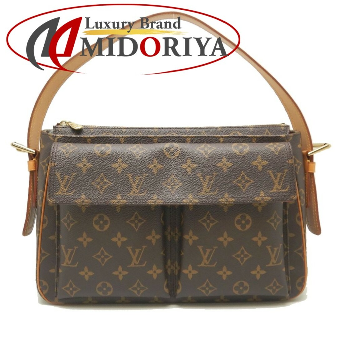 LOUIS VUITTON ルイヴィトン モノグラム ヴィバシテGM M51163 ショルダーバッグ ブラウン/250971ミドリヤ本店状態